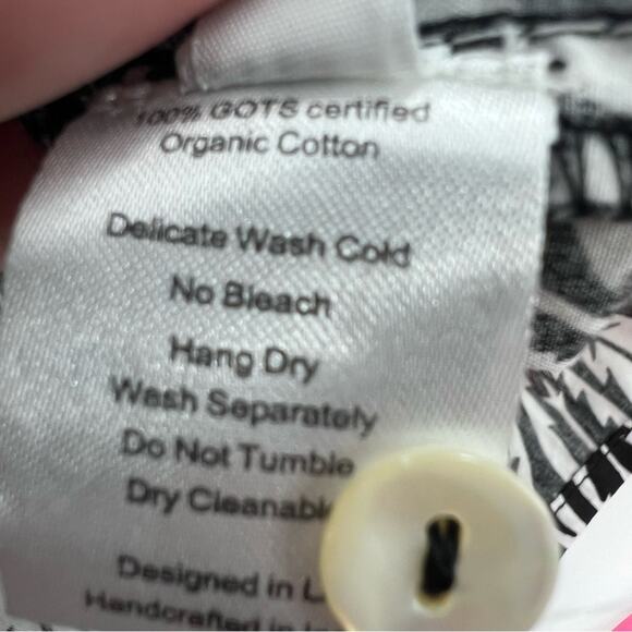 St. Roche Anya Top crop black white sz 6 - Picture 9 of 9